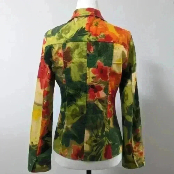 Vintage Léa Kanth Bright Floral Denim Ensemble (Rare) - Picture 15 of 15